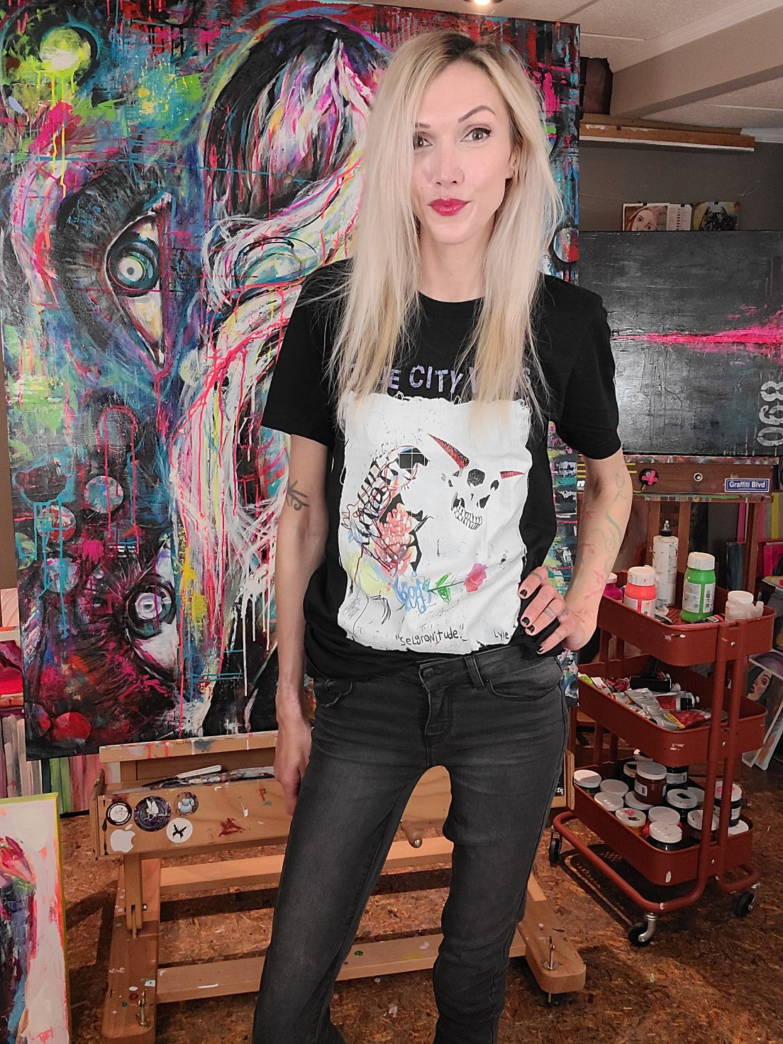 BLUE CITY VEINS SKELETON SHIRT (UNISEX)